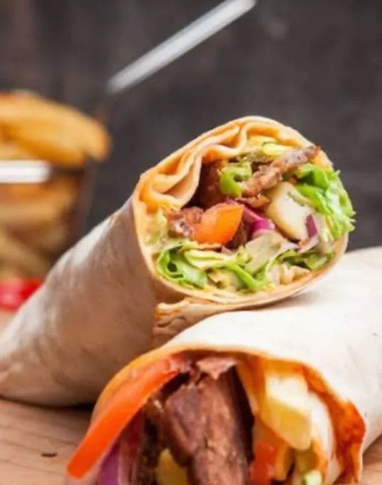 Grilled Beef Shawarma Wrap