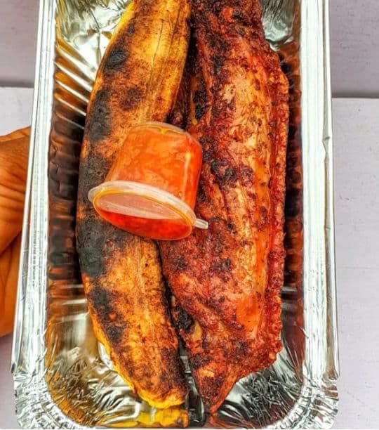 Peppered catfish fillets